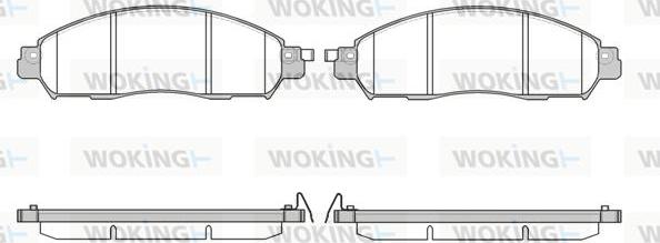 Woking P17123.04 - Bremžu uzliku kompl., Disku bremzes ps1.lv