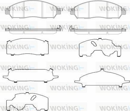 Woking P17123.24 - Bremžu uzliku kompl., Disku bremzes ps1.lv