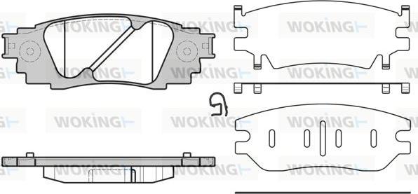 Woking P17363.10 - Bremžu uzliku kompl., Disku bremzes ps1.lv