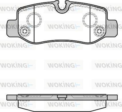 Woking P17243.00 - Bremžu uzliku kompl., Disku bremzes ps1.lv