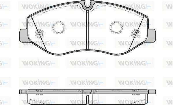 Woking P17233.00 - Bremžu uzliku kompl., Disku bremzes ps1.lv