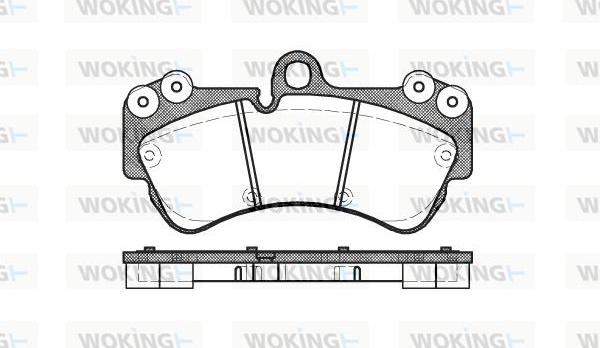 Woking P8943.00 - Bremžu uzliku kompl., Disku bremzes ps1.lv