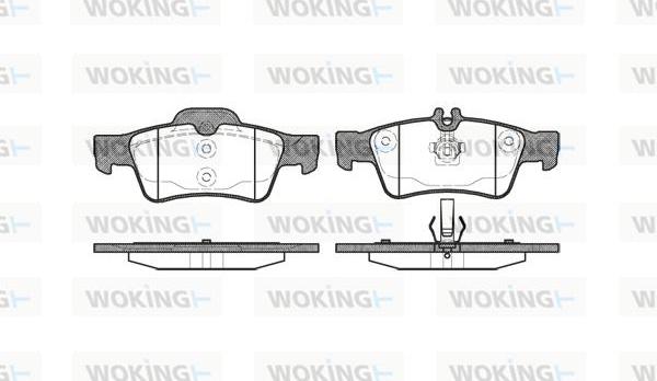 Woking P8913.00 - Bremžu uzliku kompl., Disku bremzes ps1.lv