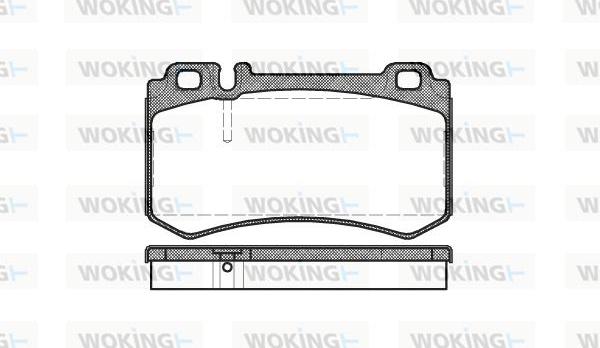 Woking P8933.00 - Bremžu uzliku kompl., Disku bremzes ps1.lv