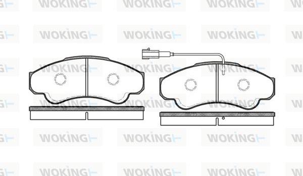 Woking P8593.01 - Bremžu uzliku kompl., Disku bremzes ps1.lv