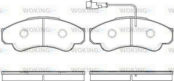 Woking P8593.11 - Bremžu uzliku kompl., Disku bremzes ps1.lv