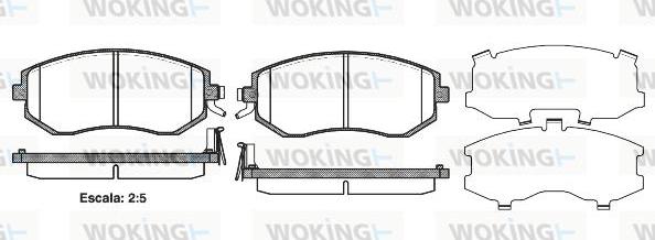 Woking P8513.04 - Bremžu uzliku kompl., Disku bremzes ps1.lv