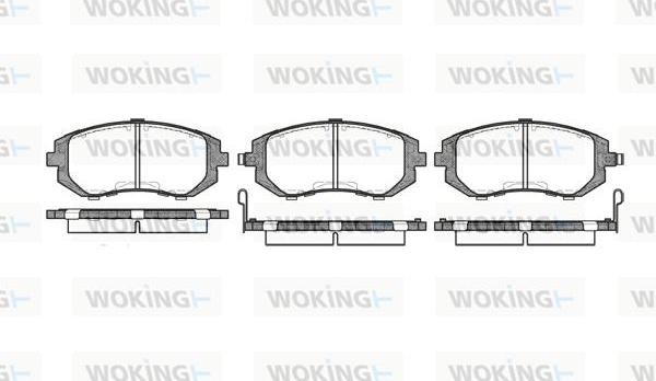 Woking P8513.02 - Bremžu uzliku kompl., Disku bremzes ps1.lv