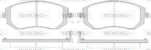 Woking P8513.14 - Bremžu uzliku kompl., Disku bremzes ps1.lv