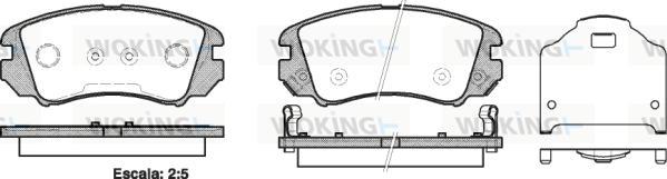 Woking P8533.22 - Bremžu uzliku kompl., Disku bremzes ps1.lv