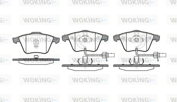 Woking P8643.02 - Bremžu uzliku kompl., Disku bremzes ps1.lv