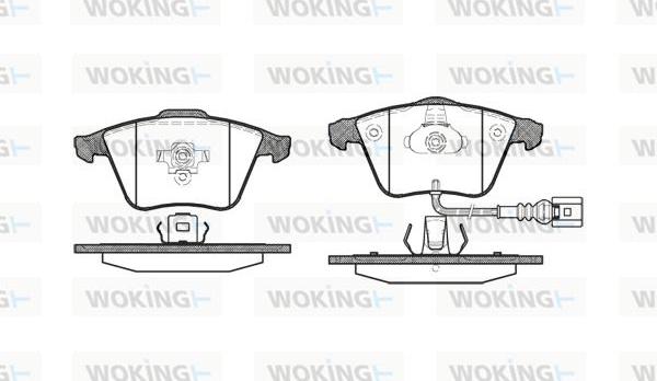 Woking P8643.32 - Bremžu uzliku kompl., Disku bremzes ps1.lv