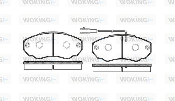 Woking P8603.01 - Bremžu uzliku kompl., Disku bremzes ps1.lv