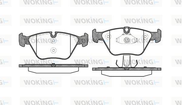 Woking P8633.10 - Bremžu uzliku kompl., Disku bremzes ps1.lv