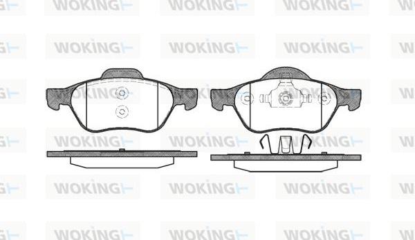 Woking P8623.00 - Bremžu uzliku kompl., Disku bremzes ps1.lv