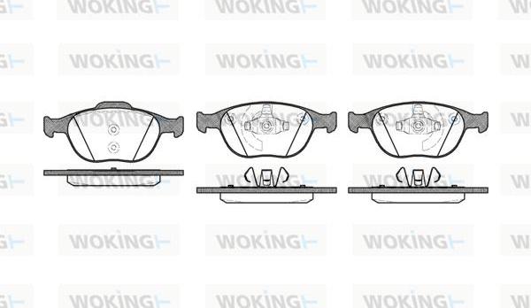 Woking P8843.00 - Bremžu uzliku kompl., Disku bremzes ps1.lv