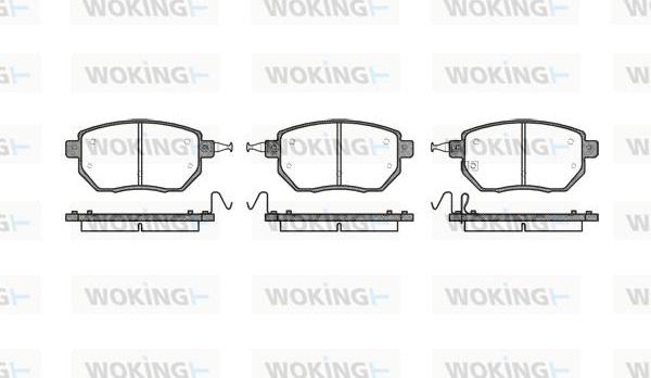 Woking P8853.02 - Bremžu uzliku kompl., Disku bremzes ps1.lv