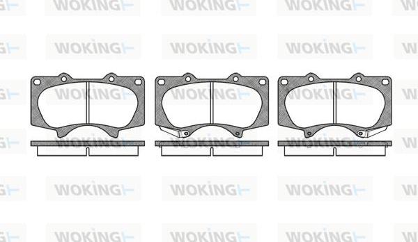 Woking P8883.00 - Bremžu uzliku kompl., Disku bremzes ps1.lv