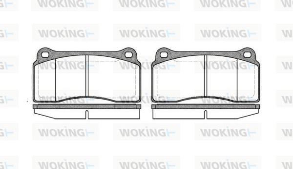 Woking P8833.00 - Bremžu uzliku kompl., Disku bremzes ps1.lv