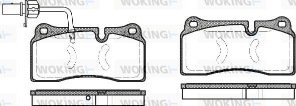 Woking P8833.11 - Bremžu uzliku kompl., Disku bremzes ps1.lv