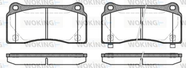 Woking P8833.30 - Bremžu uzliku kompl., Disku bremzes ps1.lv