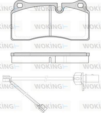 Woking P8833.21 - Bremžu uzliku kompl., Disku bremzes ps1.lv