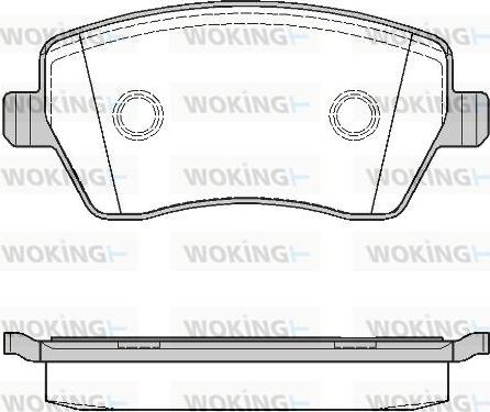 Woking P8873.00 - Bremžu uzliku kompl., Disku bremzes ps1.lv