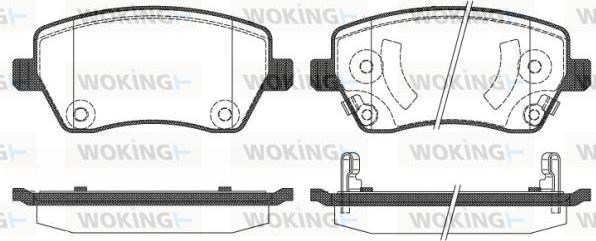 Woking P8873.02 - Bremžu uzliku kompl., Disku bremzes ps1.lv