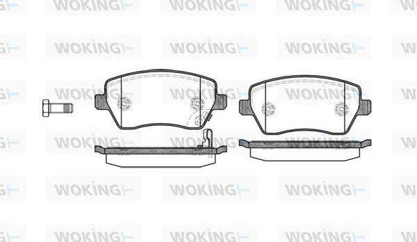 Woking P8873.11 - Bremžu uzliku kompl., Disku bremzes ps1.lv