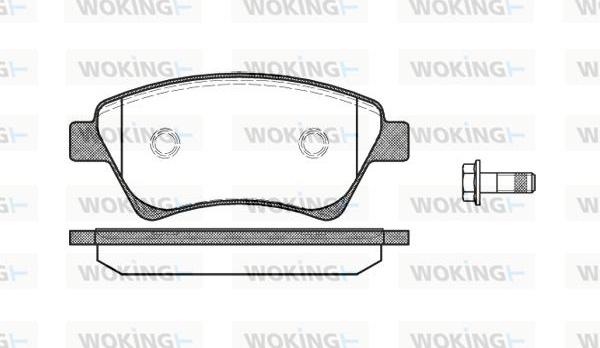 Woking P8763.00 - Bremžu uzliku kompl., Disku bremzes ps1.lv