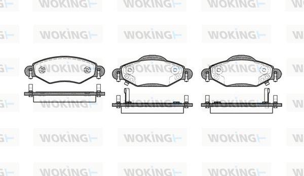 Woking P8783.02 - Bremžu uzliku kompl., Disku bremzes ps1.lv