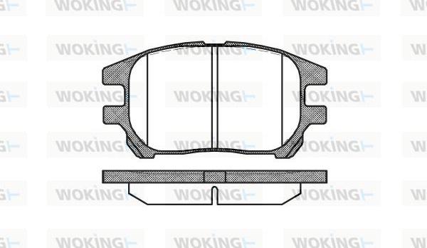 Woking P8723.00 - Bremžu uzliku kompl., Disku bremzes ps1.lv