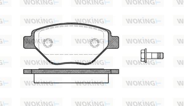 Woking P8773.00 - Bremžu uzliku kompl., Disku bremzes ps1.lv