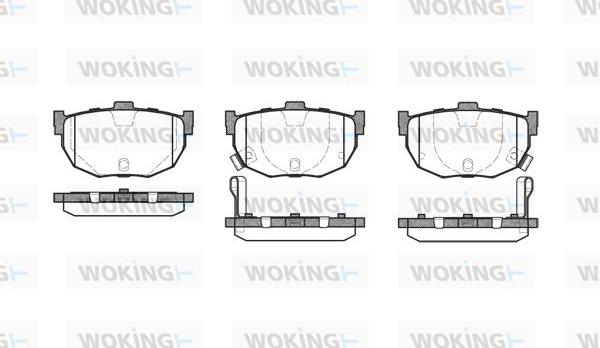 Woking P3943.22 - Bremžu uzliku kompl., Disku bremzes ps1.lv