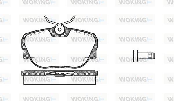 Woking P3963.00 - Bremžu uzliku kompl., Disku bremzes ps1.lv