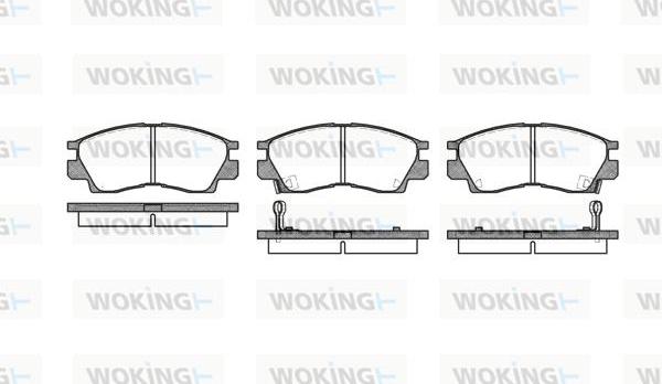 Woking P3903.02 - Bremžu uzliku kompl., Disku bremzes ps1.lv