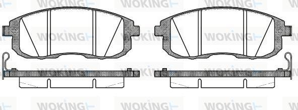 Woking P3933.14 - Bremžu uzliku kompl., Disku bremzes ps1.lv