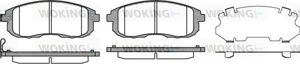 Woking P3933.11 - Bremžu uzliku kompl., Disku bremzes ps1.lv