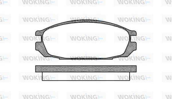 Woking P3923.00 - Bremžu uzliku kompl., Disku bremzes ps1.lv