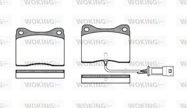 Woking P3493.02 - Bremžu uzliku kompl., Disku bremzes ps1.lv