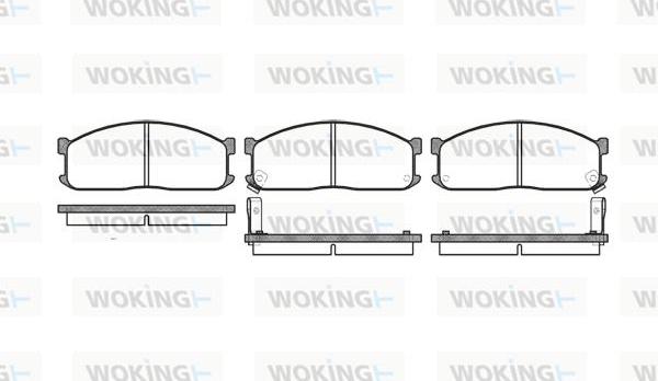 Woking P3443.02 - Bremžu uzliku kompl., Disku bremzes ps1.lv