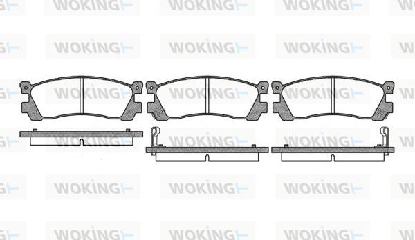 Woking P3483.02 - Bremžu uzliku kompl., Disku bremzes ps1.lv