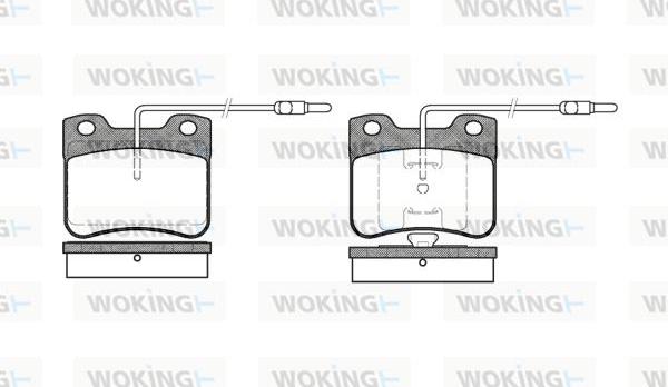 Woking P3473.04 - Bremžu uzliku kompl., Disku bremzes ps1.lv