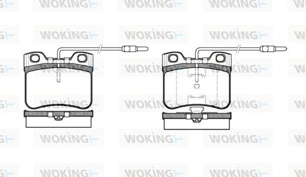 Woking P3473.14 - Bremžu uzliku kompl., Disku bremzes ps1.lv