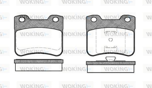 Woking P3473.10 - Bremžu uzliku kompl., Disku bremzes ps1.lv