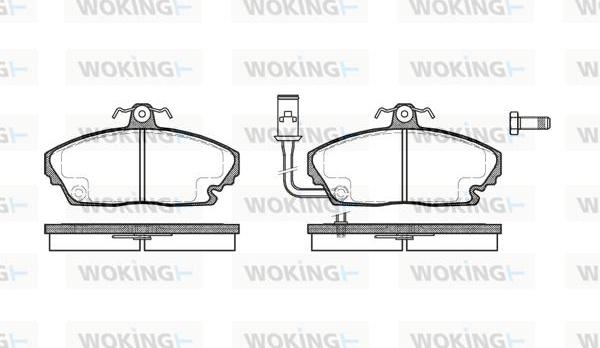 Woking P3503.01 - Bremžu uzliku kompl., Disku bremzes ps1.lv