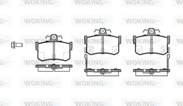 Woking P3513.12 - Bremžu uzliku kompl., Disku bremzes ps1.lv