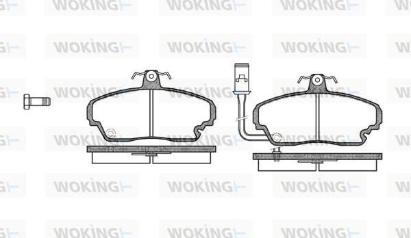 Woking P3523.01 - Bremžu uzliku kompl., Disku bremzes ps1.lv