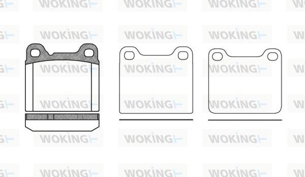 Woking P3573.20 - Bremžu uzliku kompl., Disku bremzes ps1.lv