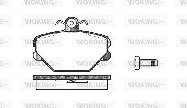 Woking P3643.00 - Bremžu uzliku kompl., Disku bremzes ps1.lv